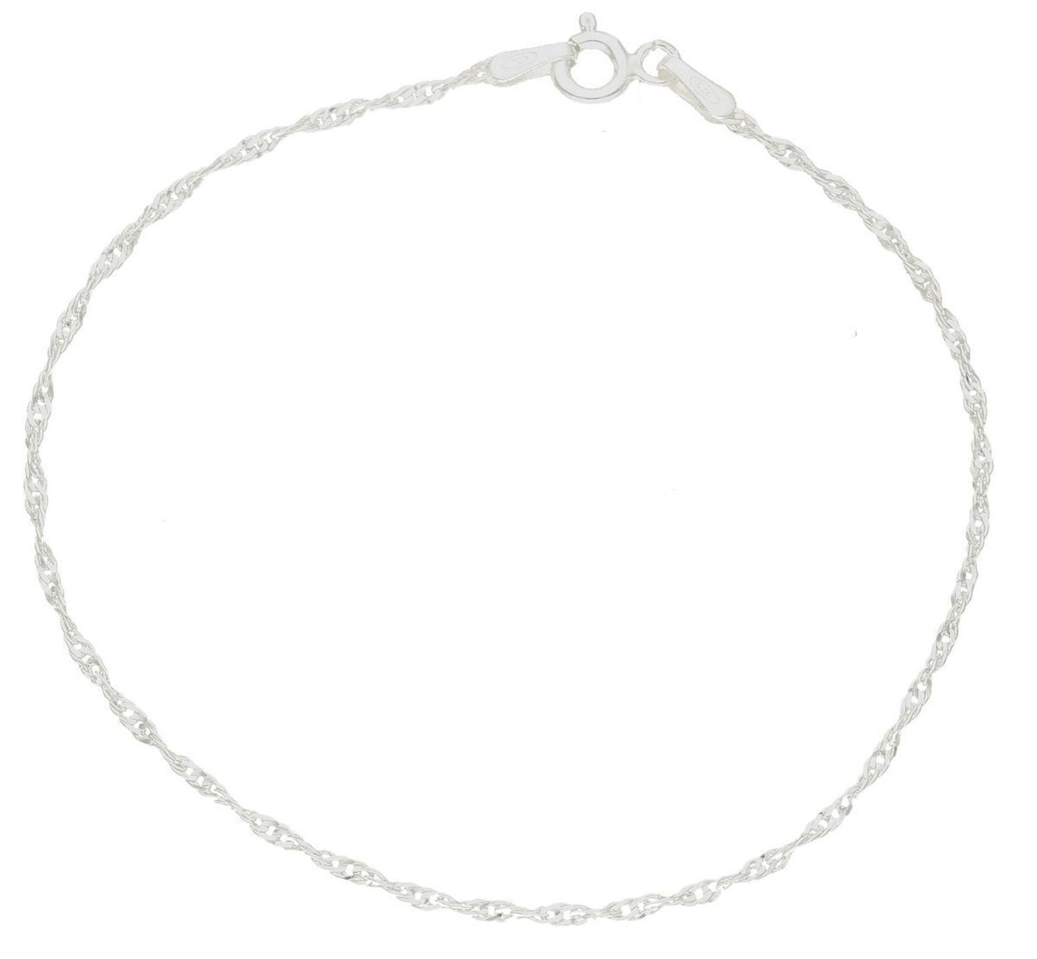 Bransoleta srebrna damska 925 singapur 1,5 mm  DIA-BRA-733519-25-925 1,5mm. Bransoletka wykonana jest z najwyższej próby srebra 925 o splocie singapur. Bransoletka srebrna o wadze 0,90 gram, długości 18 cm oraz szerokości 1,5 mm (1).jpg